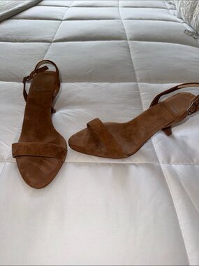 Jeffrey Campbell Women's Brown Suede Slingback Sandalsw